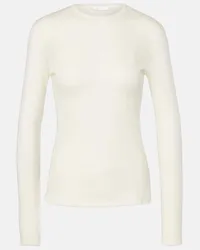 The Row Top Iverness in cashmere Bianco