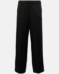 Jil Sander Pantaloni regular a vita alta Nero