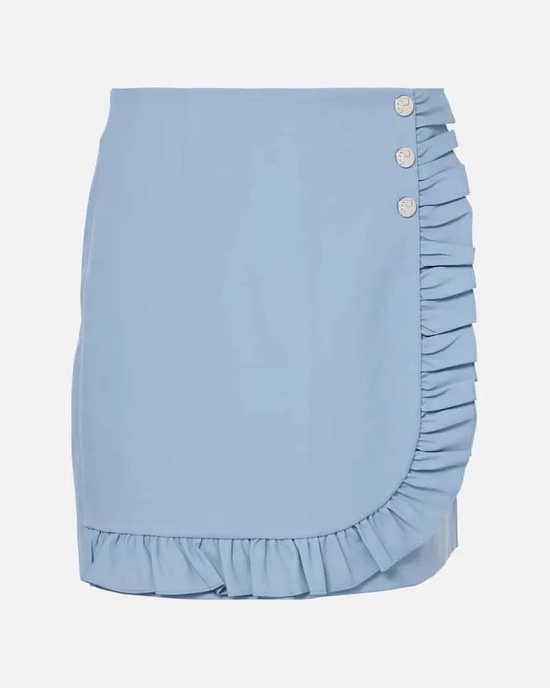 Tory Sport Minigonna in twill con volant Blu