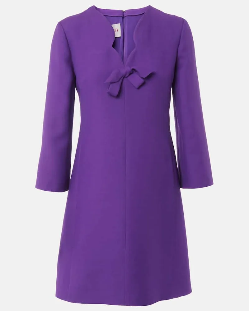 Valentino Garavani Abito corto in Crepe Couture Viola