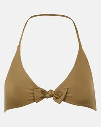 Loro Piana Top bikini a triangolo Marrone