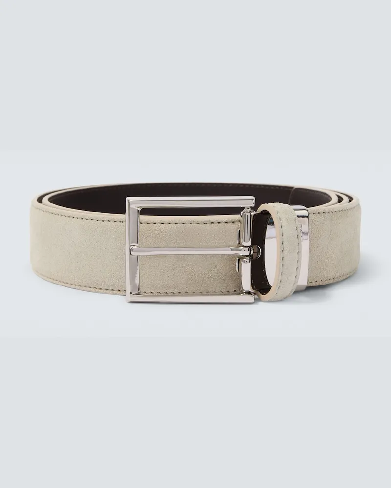 Canali Cintura in camoscio Bianco