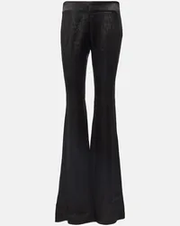 Ann Demeulemeester Pantaloni flared a vita bassa Nero