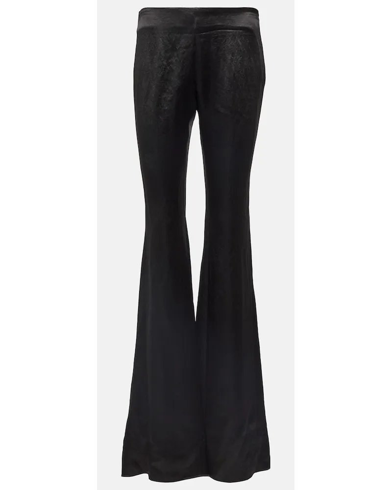 Ann Demeulemeester Pantaloni flared a vita bassa Nero