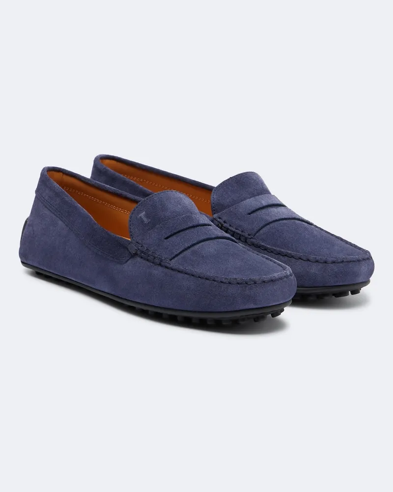 TOD'S Mocassini in suede Blu