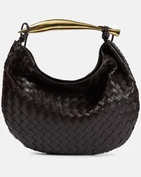 Bottega Veneta Borsa Sardine Medium in pelle Marrone