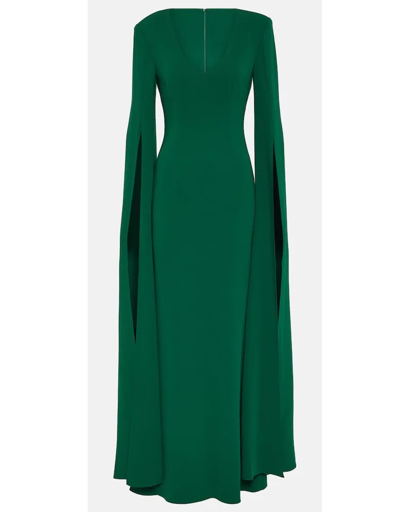 Roland Mouret Abito lungo in cady Verde