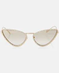 Gucci Occhiali da sole cat-eye Interlocking G Oro