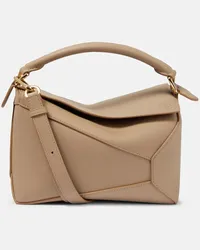 Loewe Borsa a spalla Puzzle Edge Small Marrone