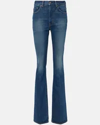 Tom Ford Jeans flared a vita media Blu