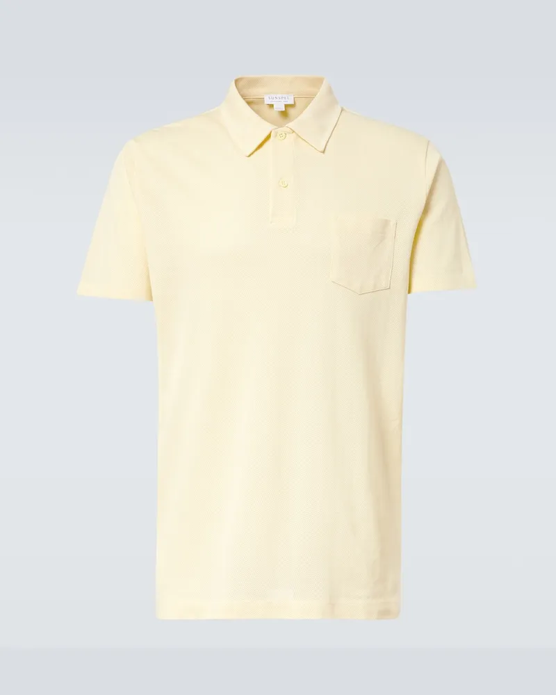 Sunspel Polo Riviera in cotone Bianco