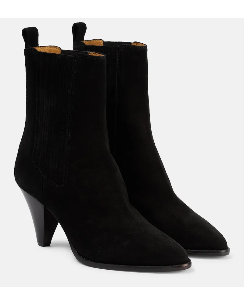 Isabel Marant Stivaletti Reliane in suede Nero