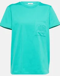 Max Mara T-shirt Valido in jersey di cotone Verde