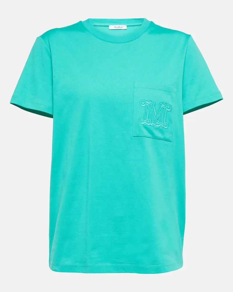 Max Mara T-shirt Valido in jersey di cotone Verde
