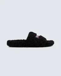 Balenciaga Sandali Political Campaign Furry Nero