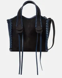 Chloé Chloé Borsa Mony Small in suede Blu