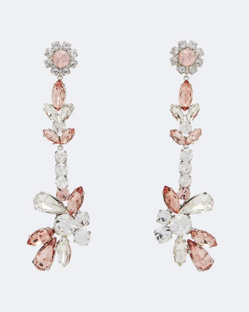 Erdem Orecchini pendenti con cristalli Rosa