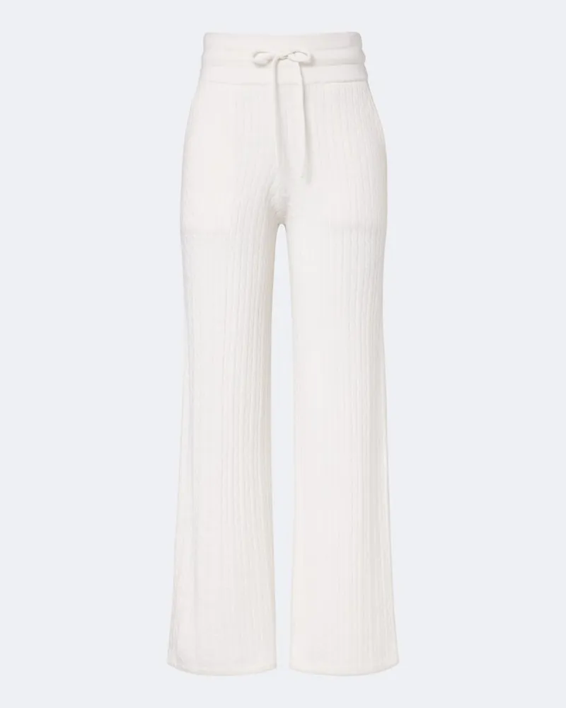 Eleventy Pantaloni dritti in cashmere Bianco