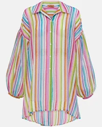 Missoni Camicia oversize in cotone e seta Multicolore