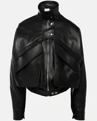 Magda Butrym Bomber in pelle Nero