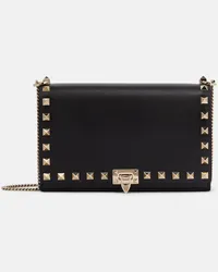 Valentino Garavani Borsa a spalla Rockstud in pelle Nero