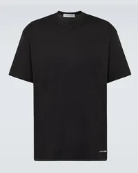 Comme des Garçons Comme des Garçons Shirt T-shirt in jersey di cotone con logo Nero