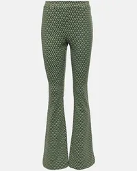 Dorothee Schumacher Pantaloni flared Graphic Statement Verde