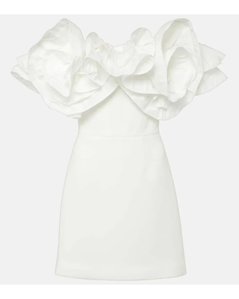 Rebecca Vallance Bridal - Miniabito Tessa con volant Bianco