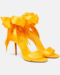 Christian Louboutin Sandali Du Désert 100 in raso Giallo