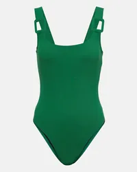 Karla Colletto Costume intero con scollo rotondo Verde