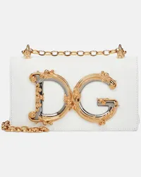 Dolce & Gabbana Borsa a spalla DG Girls Mini in pelle Bianco