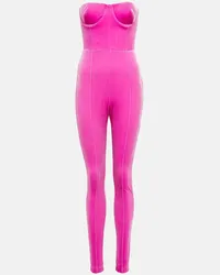 Alex Perry Jumpsuit in velluto Rosa