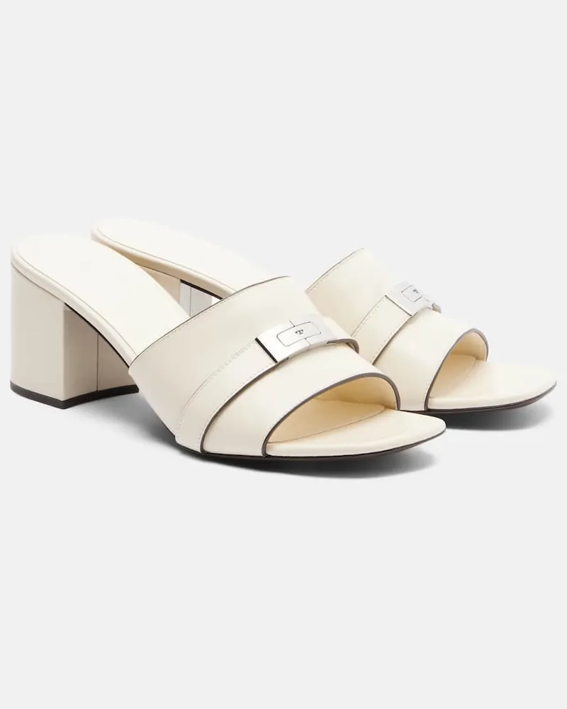 Tory Burch Mules LeeLee in pelle Bianco