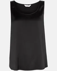 Max Mara Leisure - Tank top Pan in seta stretch Nero