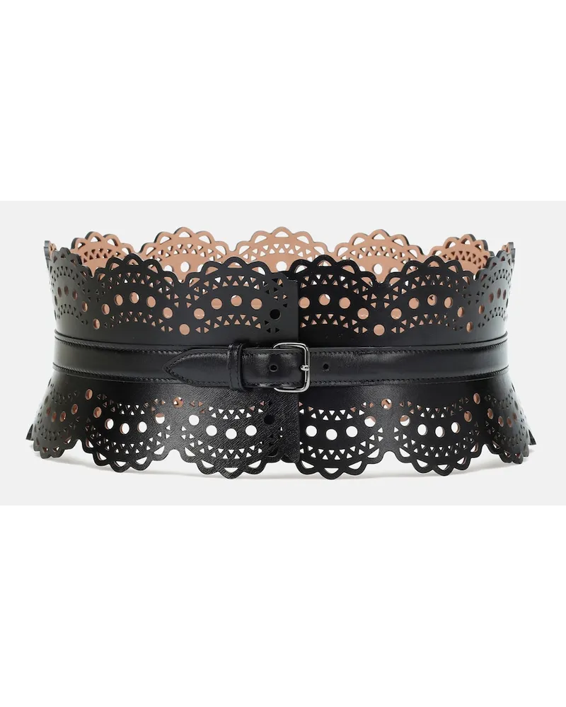 Alaïa AlaÃ¯a Cintura in pelle Nero