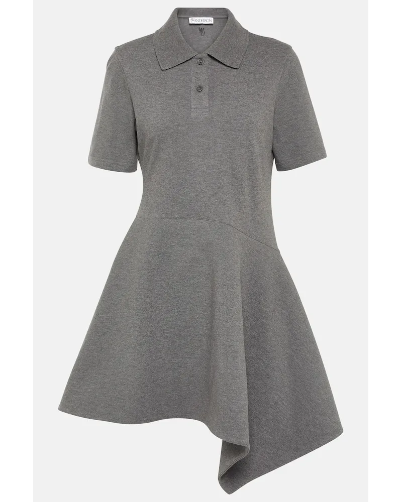 J.W.Anderson Miniabito asimmetrico in maglia Grigio