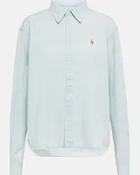 Ralph Lauren Camicia in chambray di cotone Blu