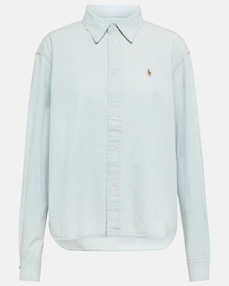 Ralph Lauren Camicia in chambray di cotone Blu