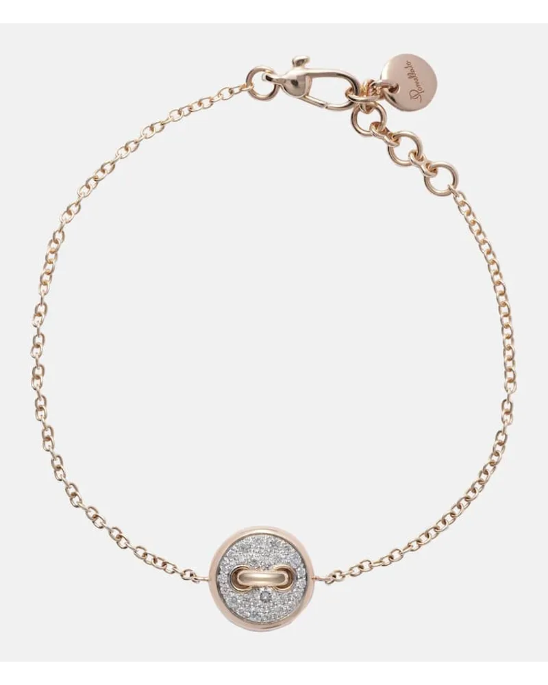 Pomellato Pom Pom Dot - Bracciale in oro rosa 18kt con diamanti e madreperla Oro