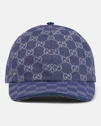 Gucci Cappello da baseball in canvas GG Blu