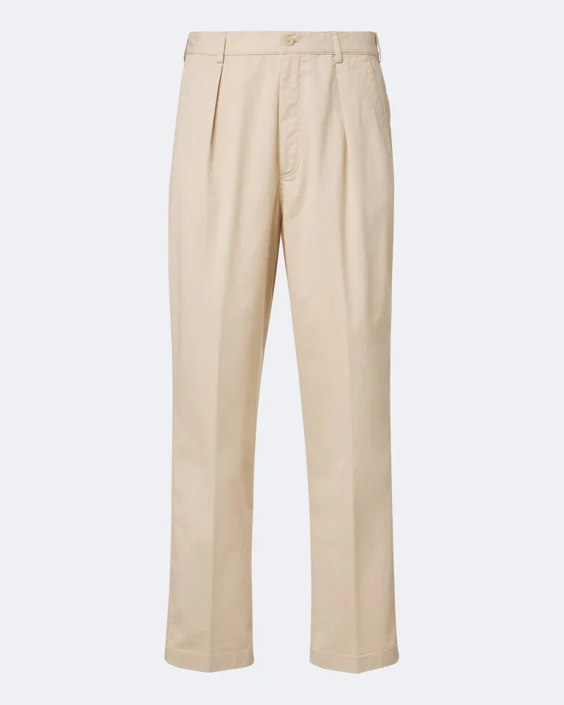Ralph Lauren Pantaloni regular in misto cotone Beige
