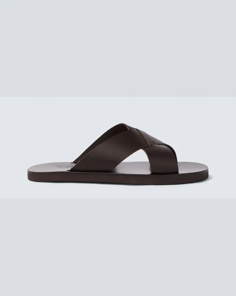 Ancient Greek Sandals Sandali Bios in pelle Marrone
