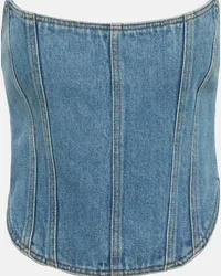 Magda Butrym Bustier di jeans Blu