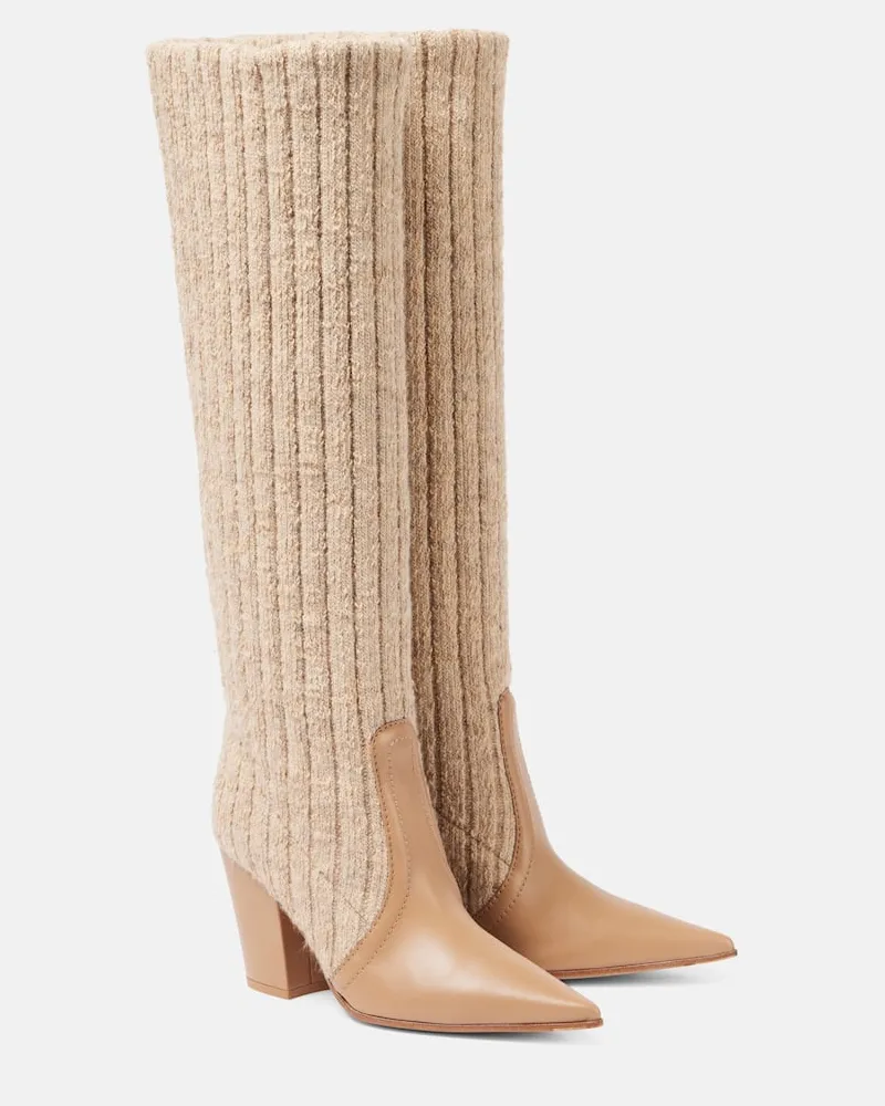 Gianvito Rossi Stivali con pelle Marrone