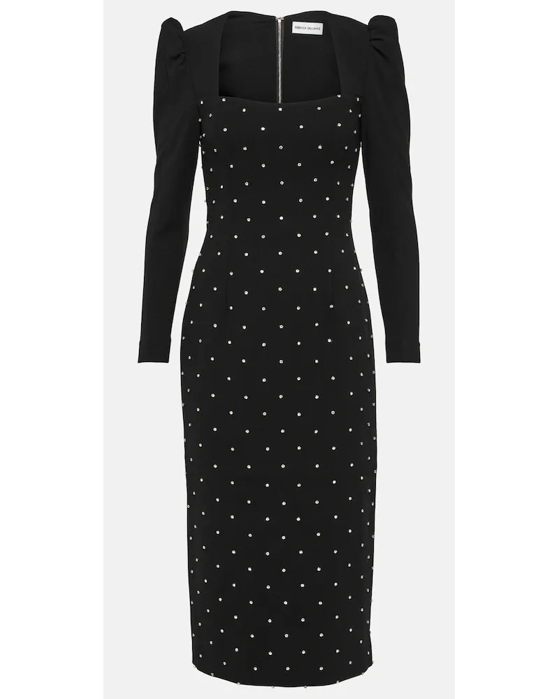Rebecca Vallance Abito midi After Hours con decorazioni Nero