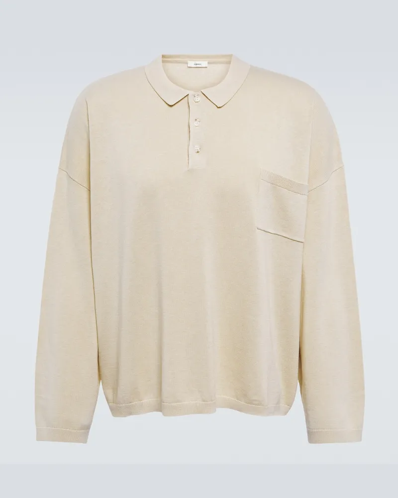 COMMAS Polo in cotone e lino Beige