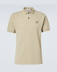 Stone Island Polo Compass in cotone Beige