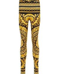 Versace Leggings Barocco a vita media Multicolore