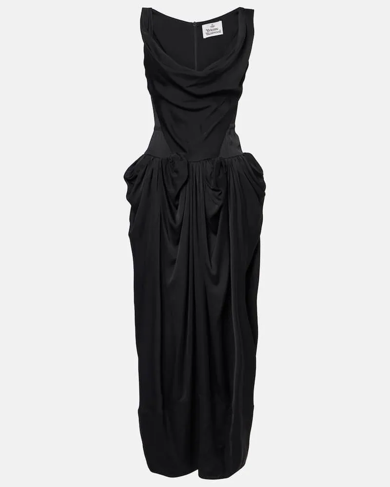 Vivienne Westwood Abito lungo Sunday Garden Nero