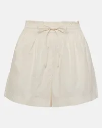 Ulla Johnson Shorts Marn in popeline di cotone Bianco